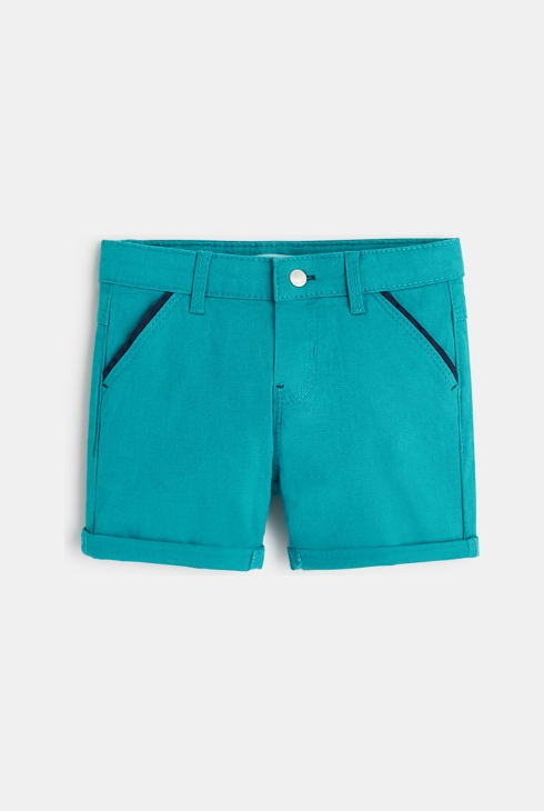 Leinen-Shorts Blau Baby Jungen 1