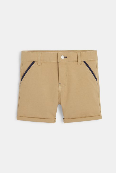 Modische Baumwollshorts Beige Baby Jungen 2