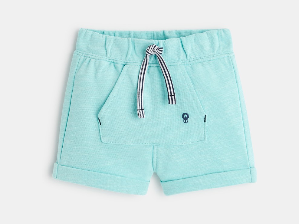 Shorts aus Molton Blau Baby Jungen 1