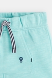 Short en molleton bleu bébé garçon 2