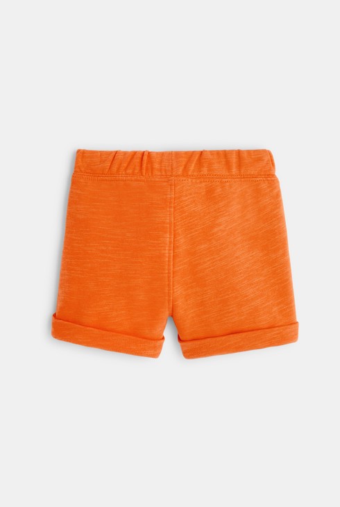 Molton short oranje babyjongen 2