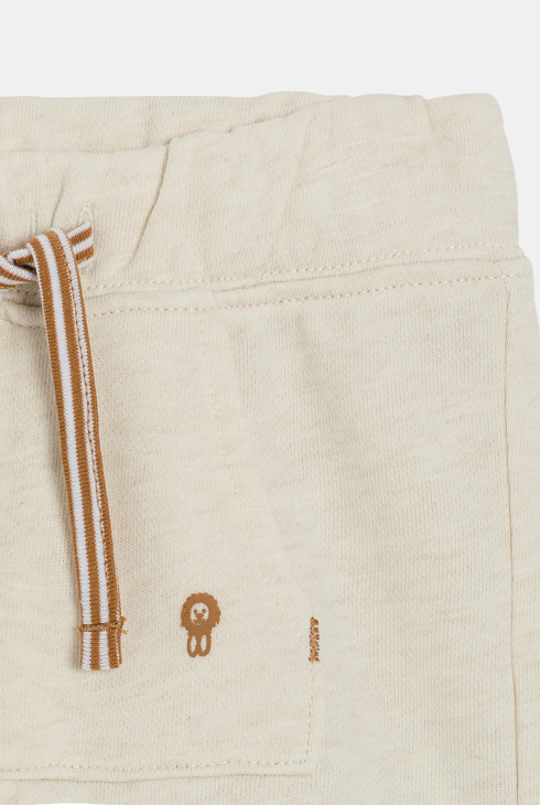 Beige Shorts aus Molton Kleinkind Junge