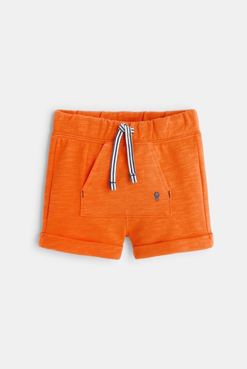 Short en molleton orange bébé garçon 2