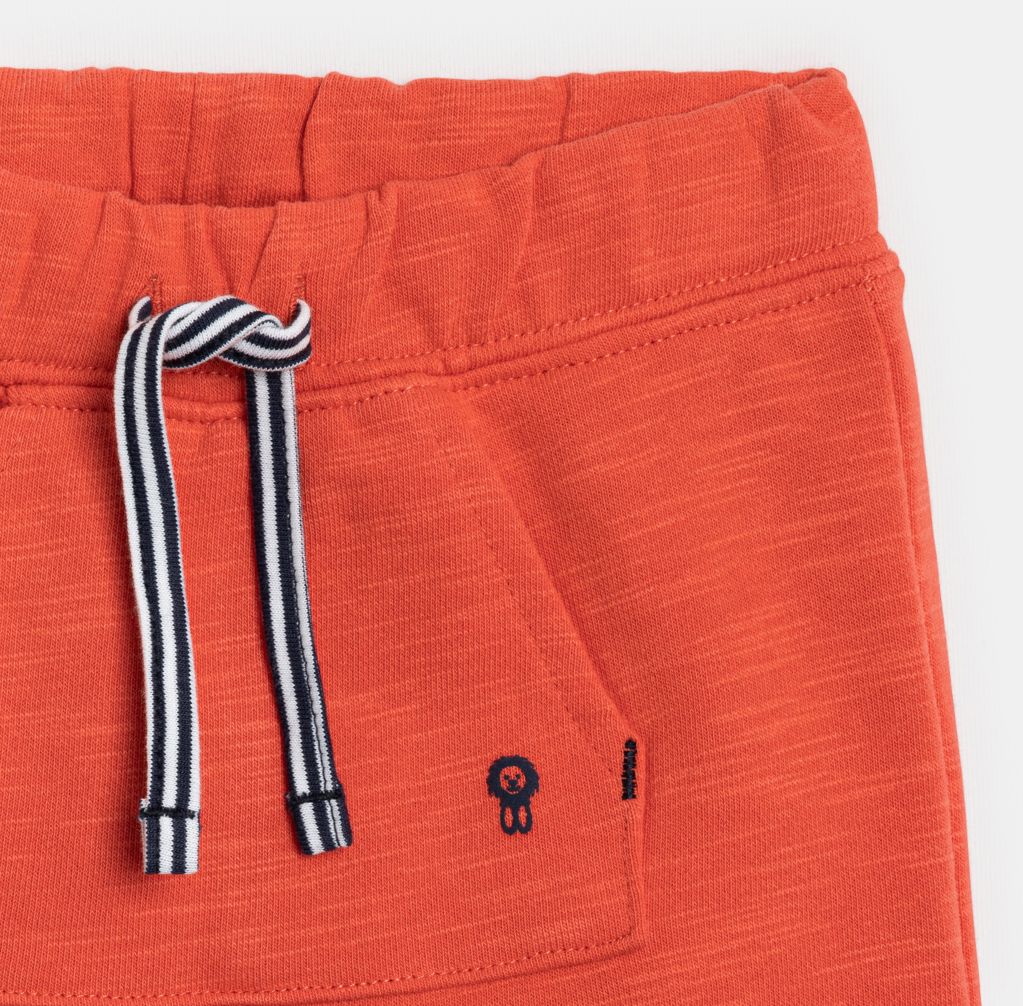 Shorts aus orangem Molton Kleinkind Junge 2