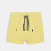 Short molleton jaune bébé garçon