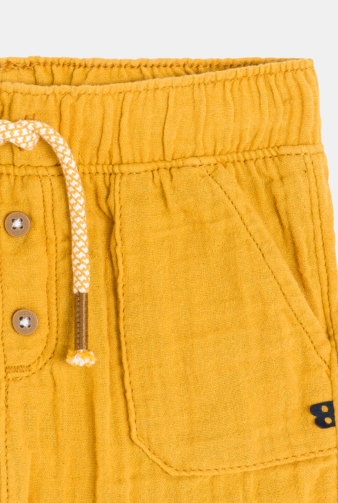 Shorts aus leichter gaufrierter Baumwolle Kleinkind Junge