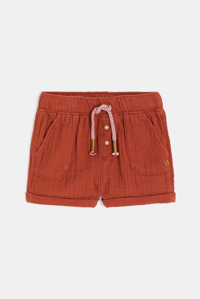Short coton léger gaufré bébé garçon 1