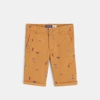 Bermuda slim en toile imprimée