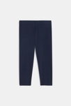Legging court en jersey bleu fille 3