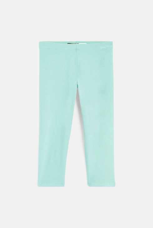 Kurze Leggings aus Jersey Blau Mädchen 1