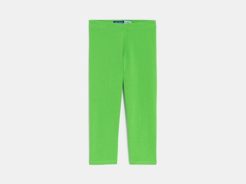 Legging court en jersey vert Fille 1