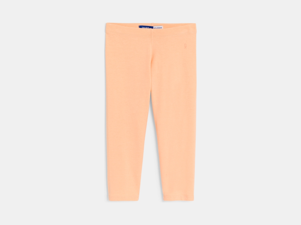 Kurze Leggings aus Jersey in Orange für Mädchen 1