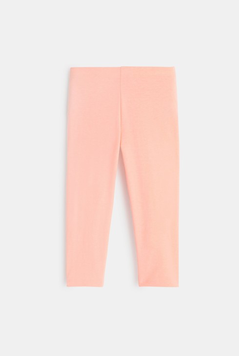 Legging court en jersey rose fille 2