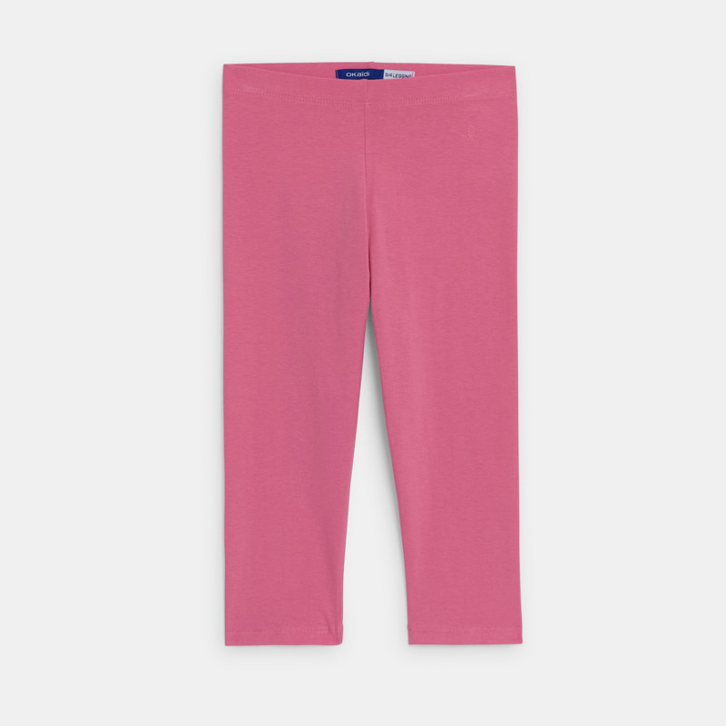 Kurze rosa Leggings aus Jersey für Mädchen