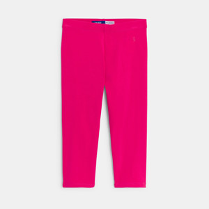 Legging court en jersey uni rose Fille