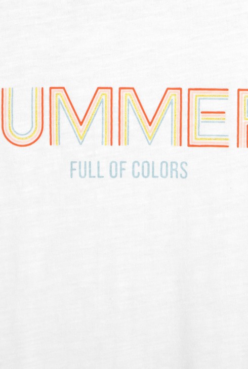 Majica s sporočilom "Summer"  rumena deklica 2