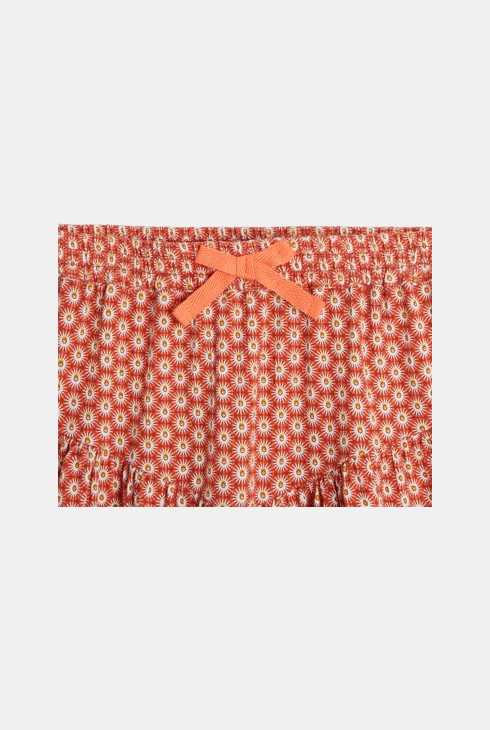 Široko potiskano krilo  oranžna deklica 2