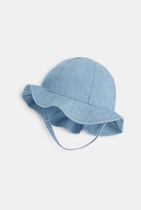 Sonnenhut aus Jeans Blau Baby Mädchen 2
