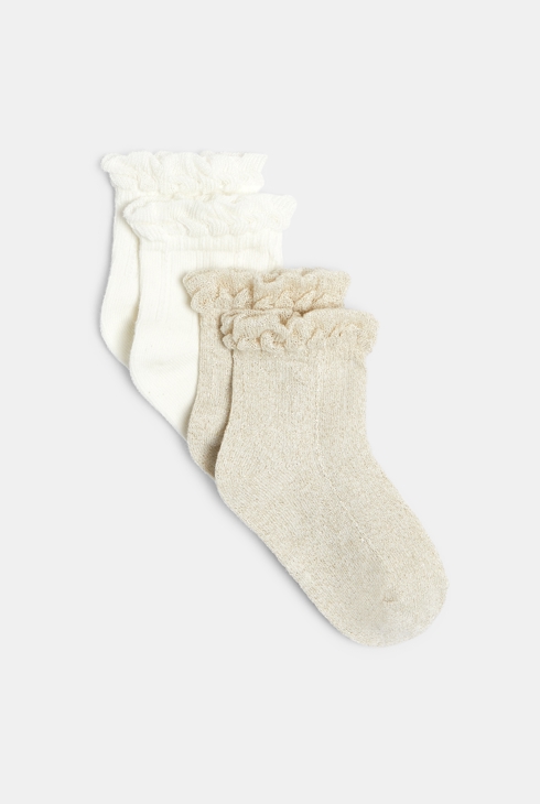 Modische Socken mit Rüschen (2er-Pack) Gelb Baby Mädchen 1