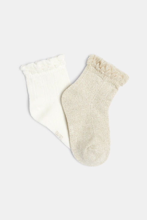 Modische Socken mit Rüschen (2er-Pack) Gelb Baby Mädchen 2