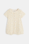 Combi courte maille coquillages jaune bébé fille 1