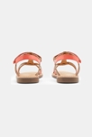 Sandales multibrides en cuir verni roses fille 4