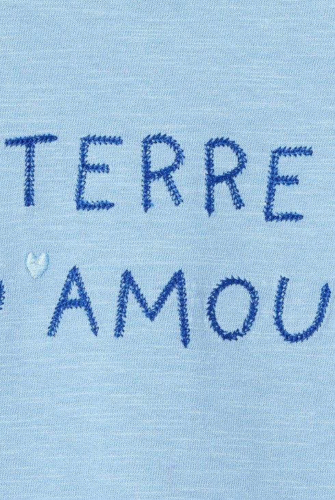 T-shirt à message brodé turquoise bébé garçon Absorba 2