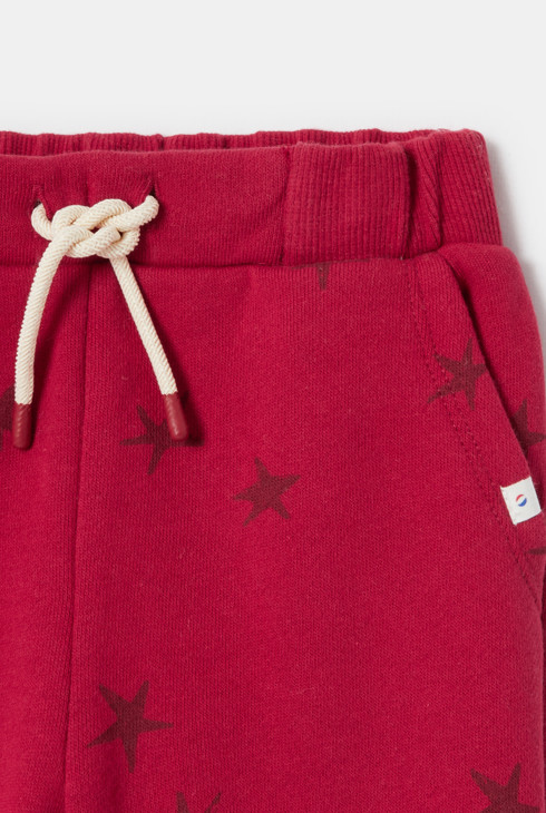 Pantalon en molleton imprimé rouge bébé garçon Absorba 2