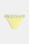 Bas de maillot de bain à volants jaune fille 3