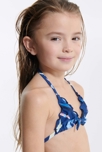 Maillot de bain bikini imprimé bleu fille 5