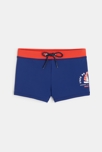 Boxer de bain motif voilier bleu garçon