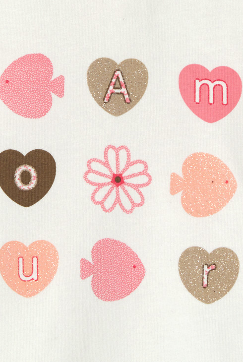 T-Shirt Bubikragen weiß Kleinkind Mädchen 2