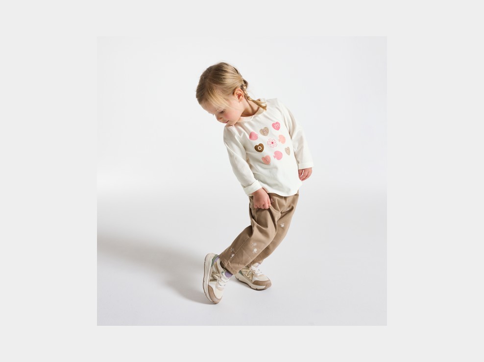 T-shirt col claudine blanc bébé fille 1