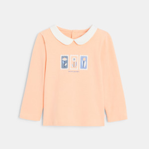 T-Shirt Bubikragen Kleinkind Mädchen