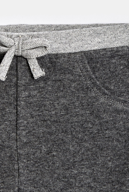 Pantalon molleton gris bébé fille