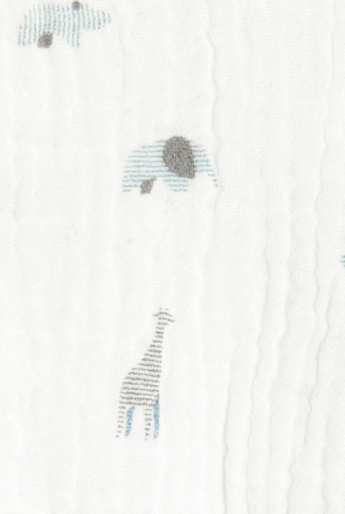 Dreieckslätzchen aus Baumwolle mit Savannenmotiv (2 Stück) Blau Geburt 2