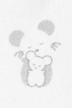 Grands bavoirs souris (par 2) blanc naissance 2