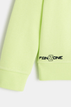 Sweat col rond avec safe pocket Z vert garçon 3