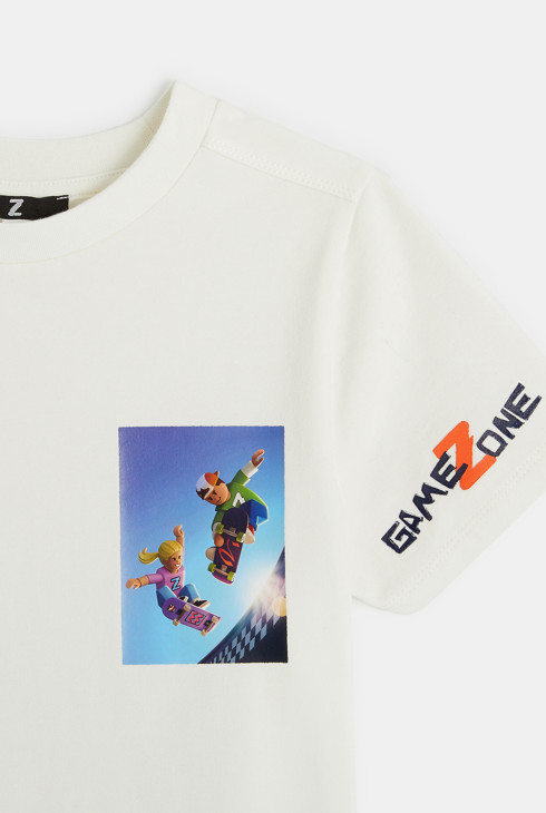 T-shirt Z blanc mixte