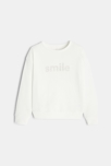 Sweat blanc CONFETTI pigments naturels mixte 1