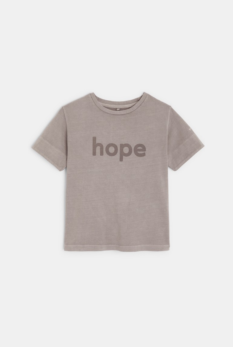 T-shirt gris CONFETTI pigments naturels mixte 1