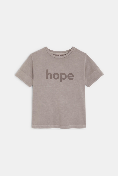 Graues T-Shirt CONFETTI pflanzlich gefärbt Gemischt 1