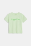 T-shirt vert CONFETTI pigments naturels mixte
