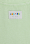 T-shirt vert CONFETTI pigments naturels mixte 3