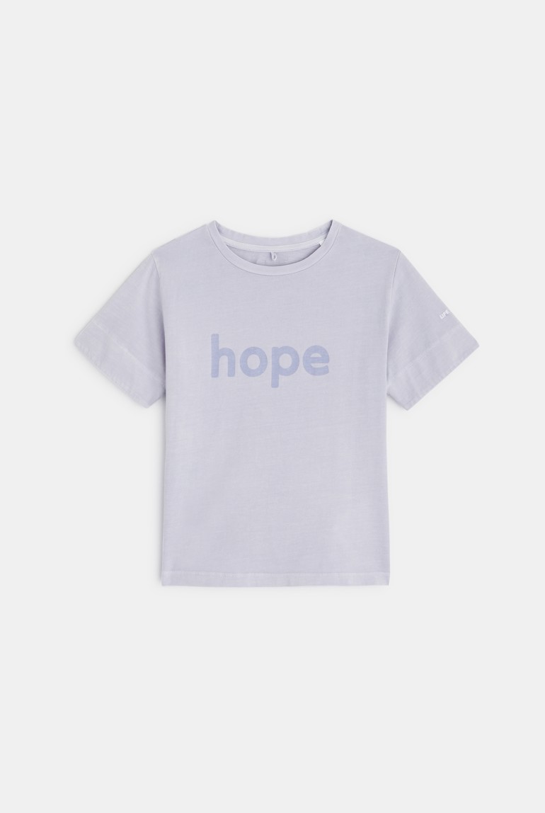 T-shirt Lilas Confetti pigments naturels violet mixte 1