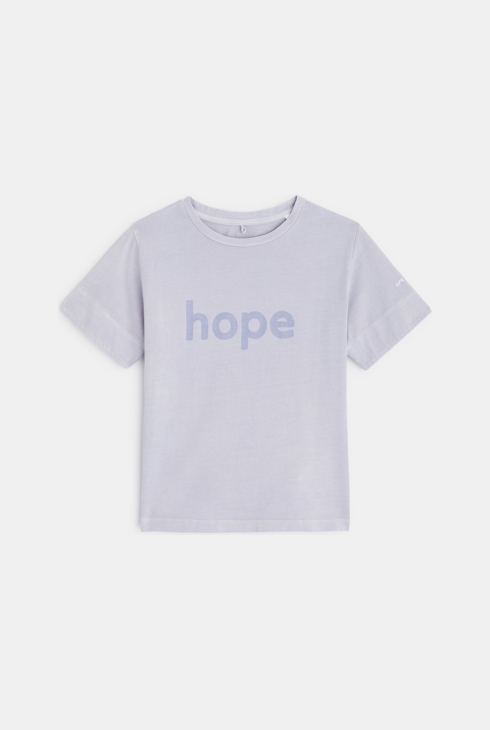 Lila T-Shirt Confetti mit natürlichen Pigmenten Malve Gemischt 1