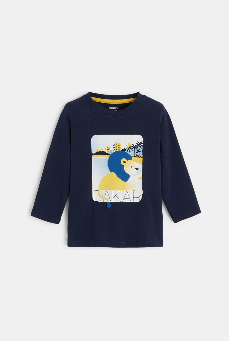 T-shirt toucan dakar bleu bébé garçon 1