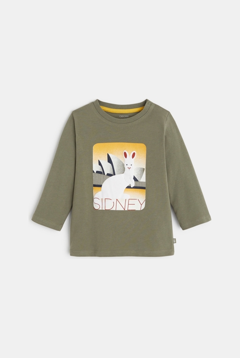 T-Shirt Känguru Sidney Grün Baby Jungen 1
