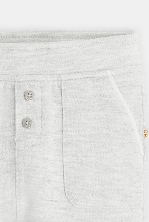 Pantalon coton fantaisie gris bébé garçon 2