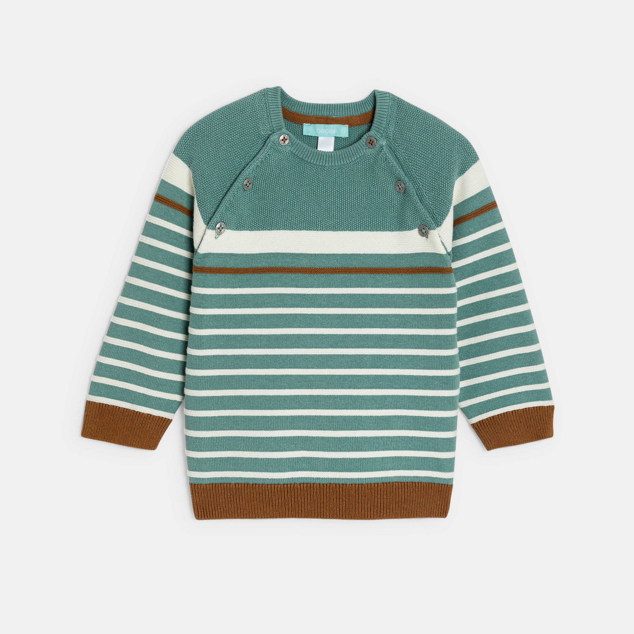 T-shirt oiseau vert bébé fille | Okaïdi & Obaïbi